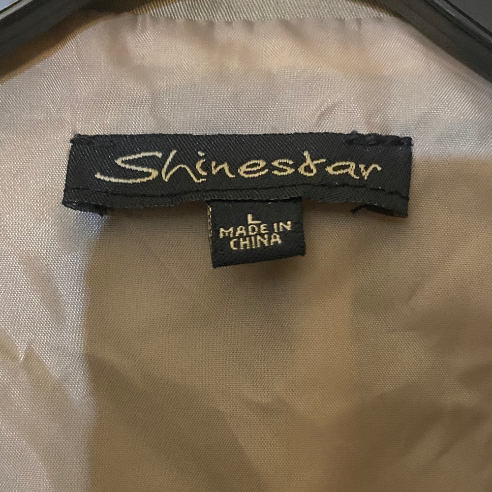 Shinestar Tan Cropped Trench Coat - Picture 2 of 3
